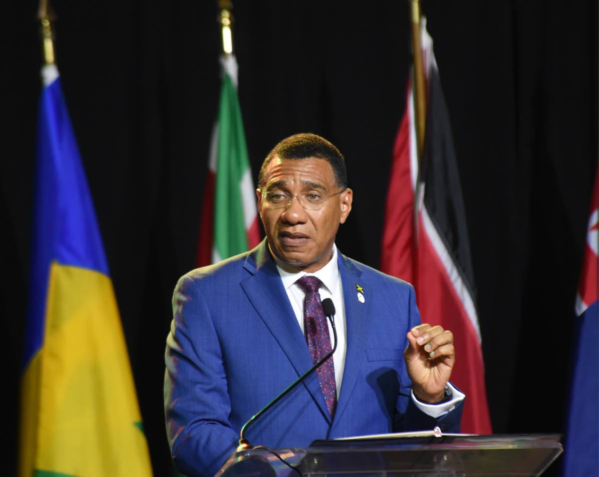 Prime Minister of Jamaica, Dr Andrew Holness.