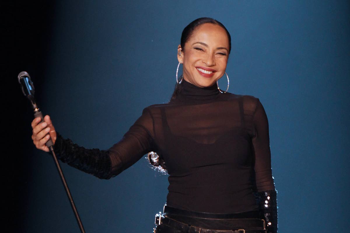 British singer Sade Adu performs during her 'Soldiers of Love' concert in Sao Paulo, Brazil, on October 20, 2011. 