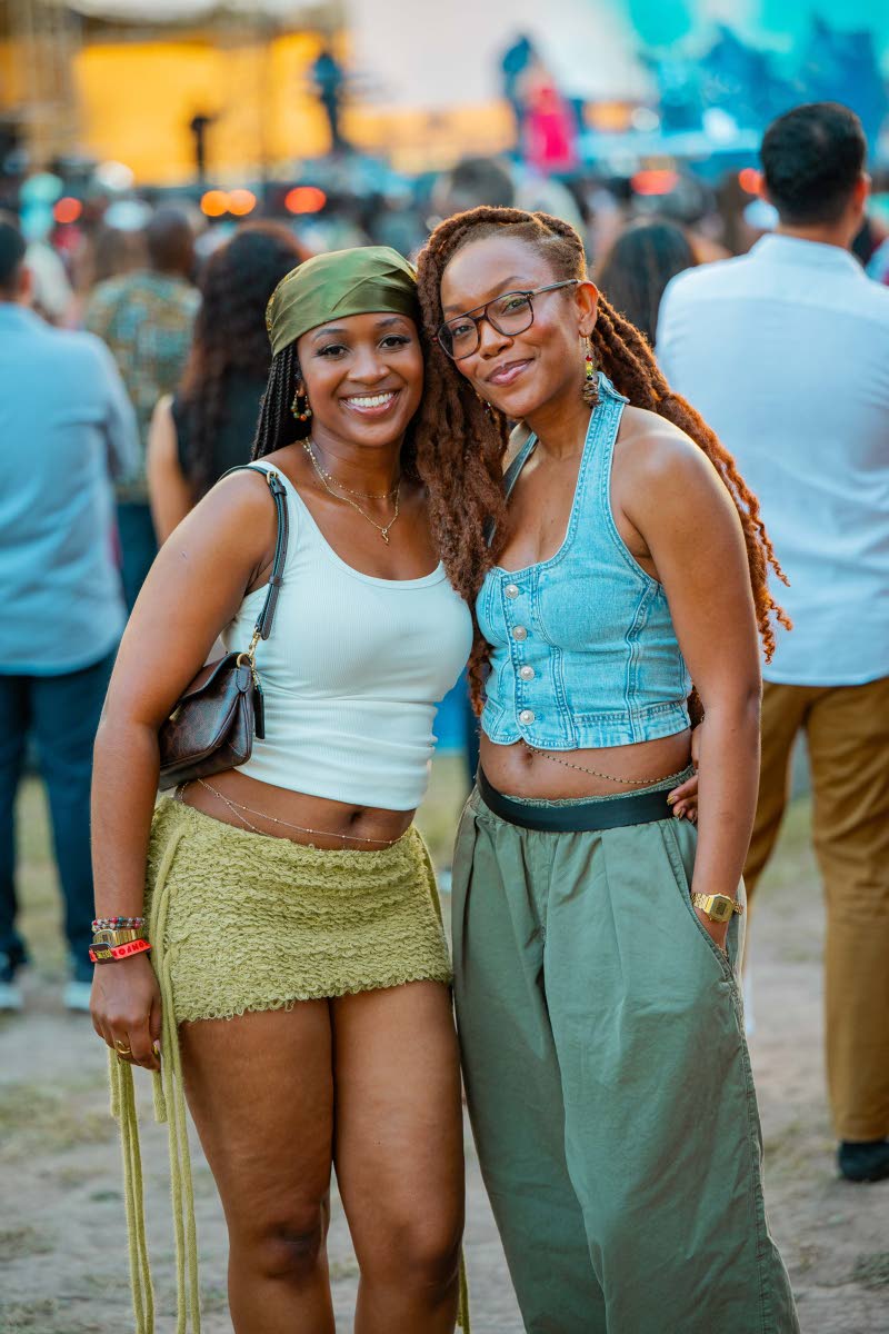 Dr Makeda Bailey (left) and US Navy Hospital Corpsman, Tiffani Stobbs, swipe right for the perfect festival-ready looks.