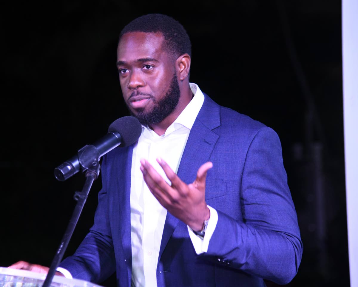 Sayeed Bernard, attorney and journalist, addresses the recent welcome home reception hosted by the British High Commission for 2024 Chevening and Commonwealth scholars. 