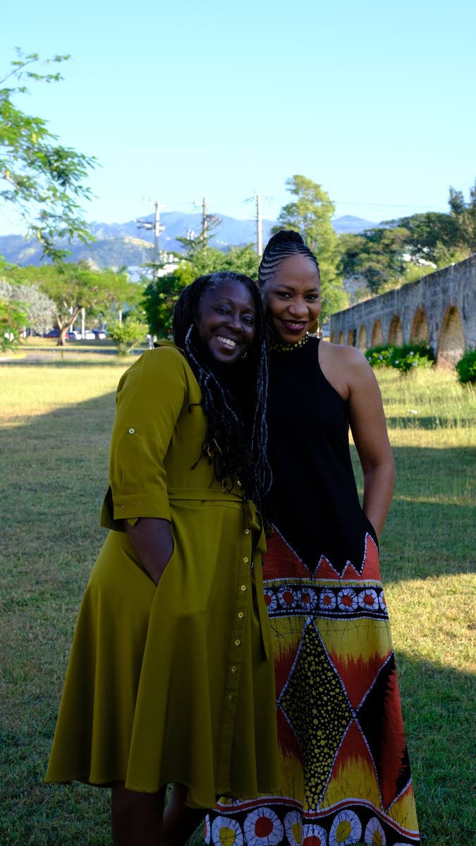 Professors in the Faculty of Humanities and Education at The University of the West Indies, Anna Kasafi Perkins (left) and Zoyah Kinkead-Clark.