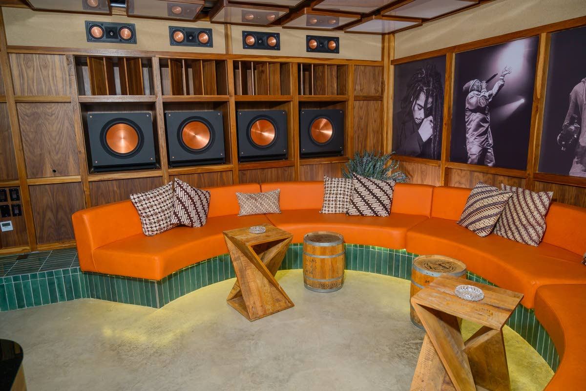 Tuff Gong Studio’s new, more modern decor.