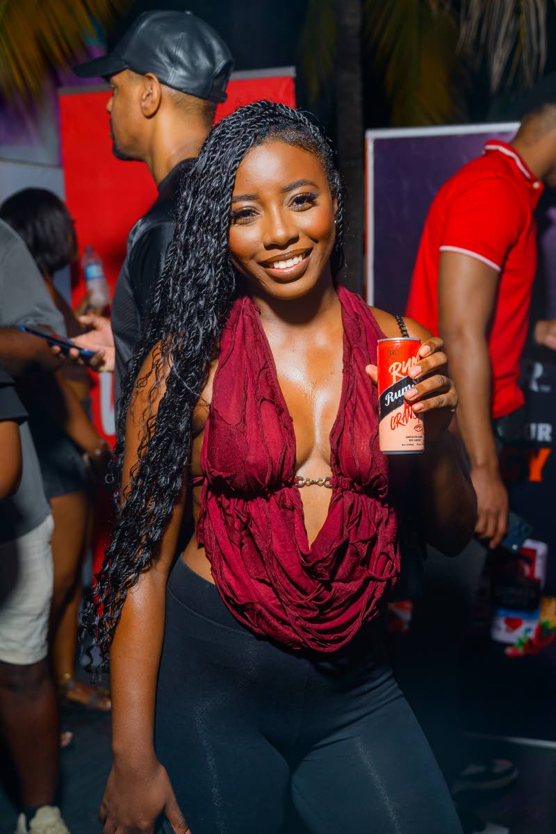 Red is definitely pension administrator Junay Buchanan’s colour.