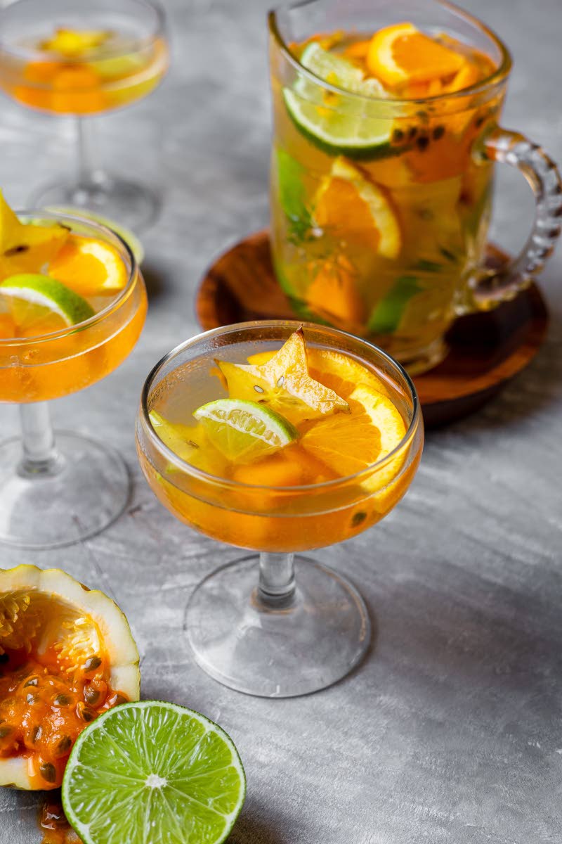 The passion fruit sangria. 