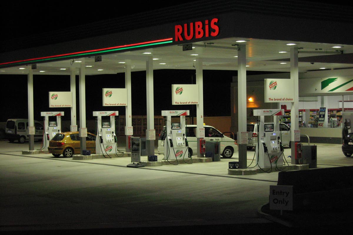 A Rubis gas station. 