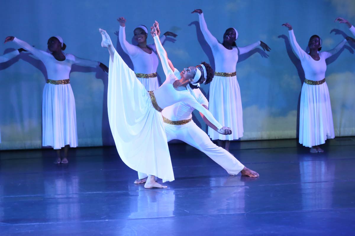 The University Dance Society performs ‘Celestial’, choreographed by Kareen McLean and dedicated to Stephanie Williams. 
