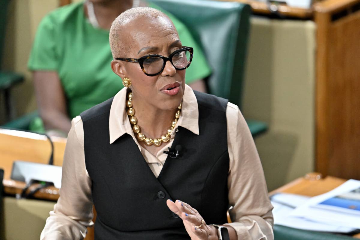 Fayval Williams, minister of finance and the public service, closes the 2026-2027 Budget Debate in the House of Representatives yesterday.
