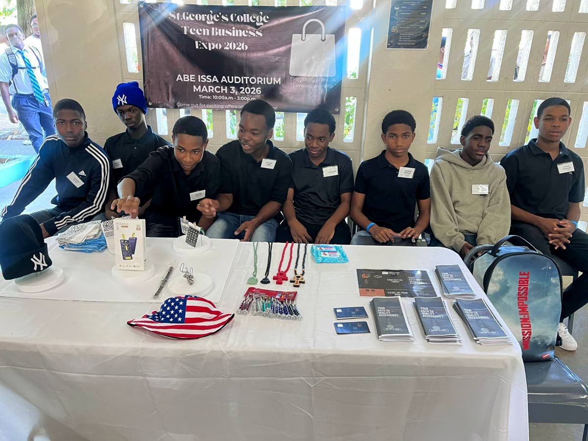 This group showcases items from its variety‑store venture at the STGC Teen Biz Expo 2026.