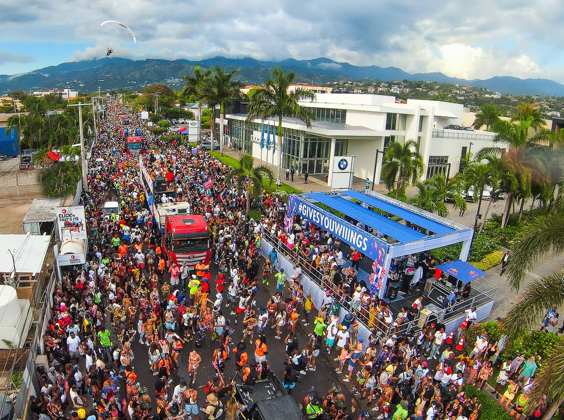 The spectacle of Xodus Carnival’s masqueraders brought colourful drama to the streets of New Kingston last year.