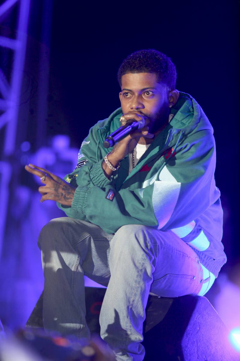 Dancehall deejay Skippa performs at Up to the Line. 