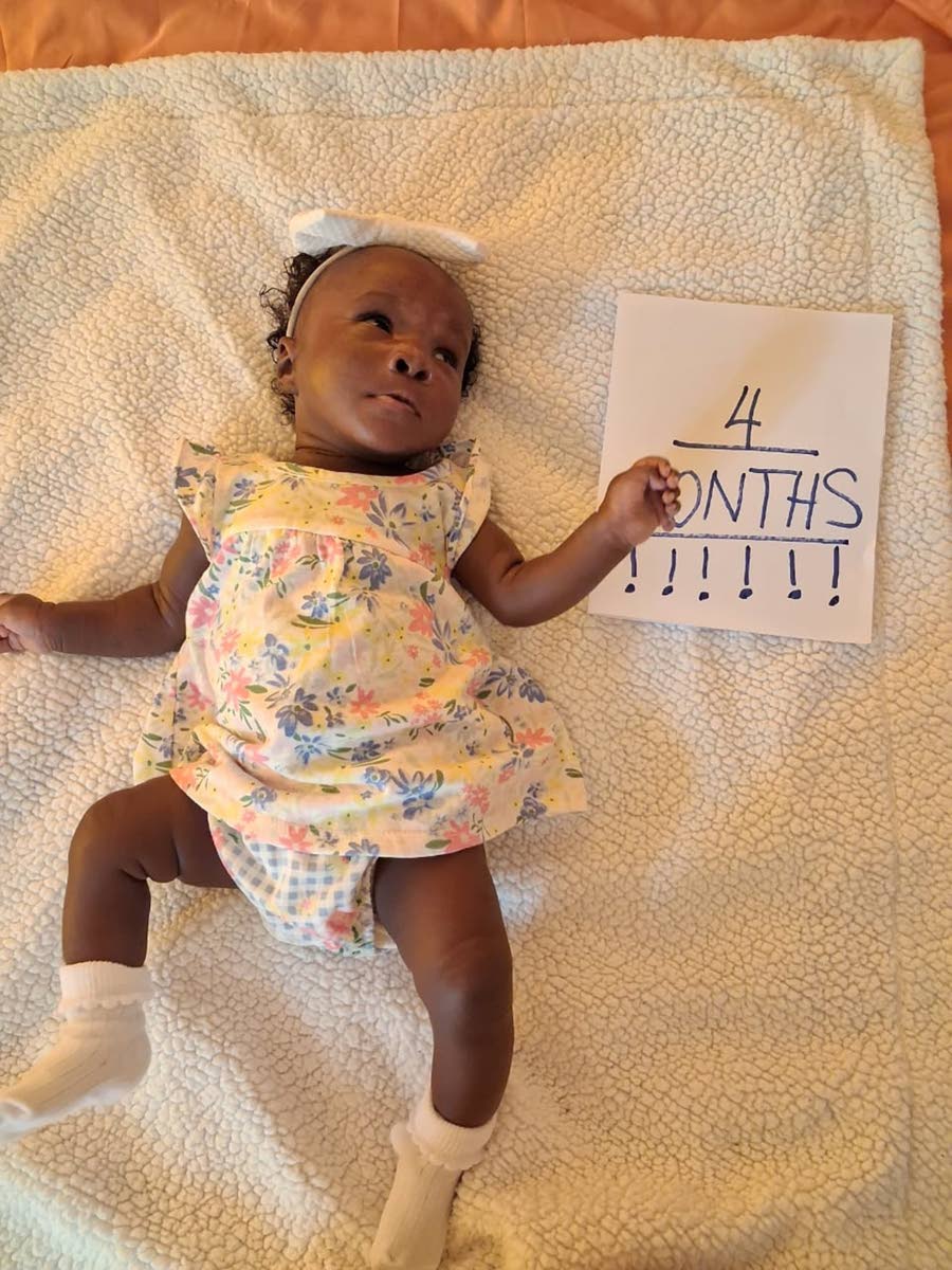 Anna-Olivia Gardener, who has been diagnosed with Patau syndrome, or Trisomy 13.