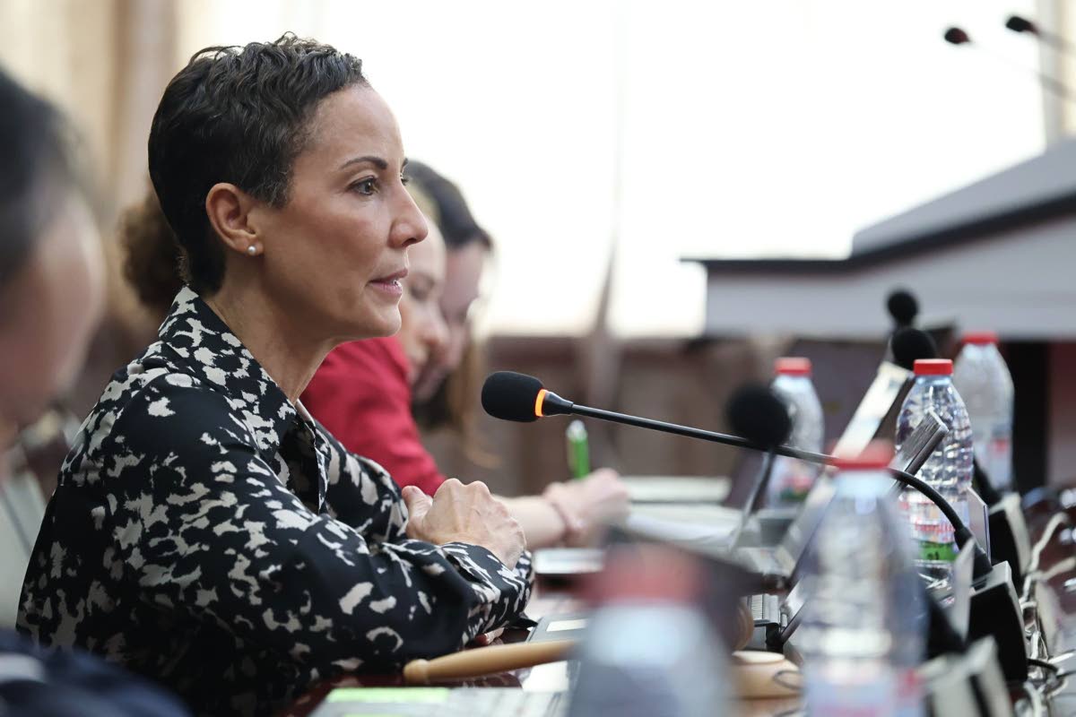 Senator Kamina Johnson Smith, Minister of Foreign Affairs and Foreign Trade, facilitates discussions on electronic commerce in her role as Minister-Facilitator at the WTO’s 14th Ministerial Conference (MC14) in Yaoundé, Cameroon, which ran from March 