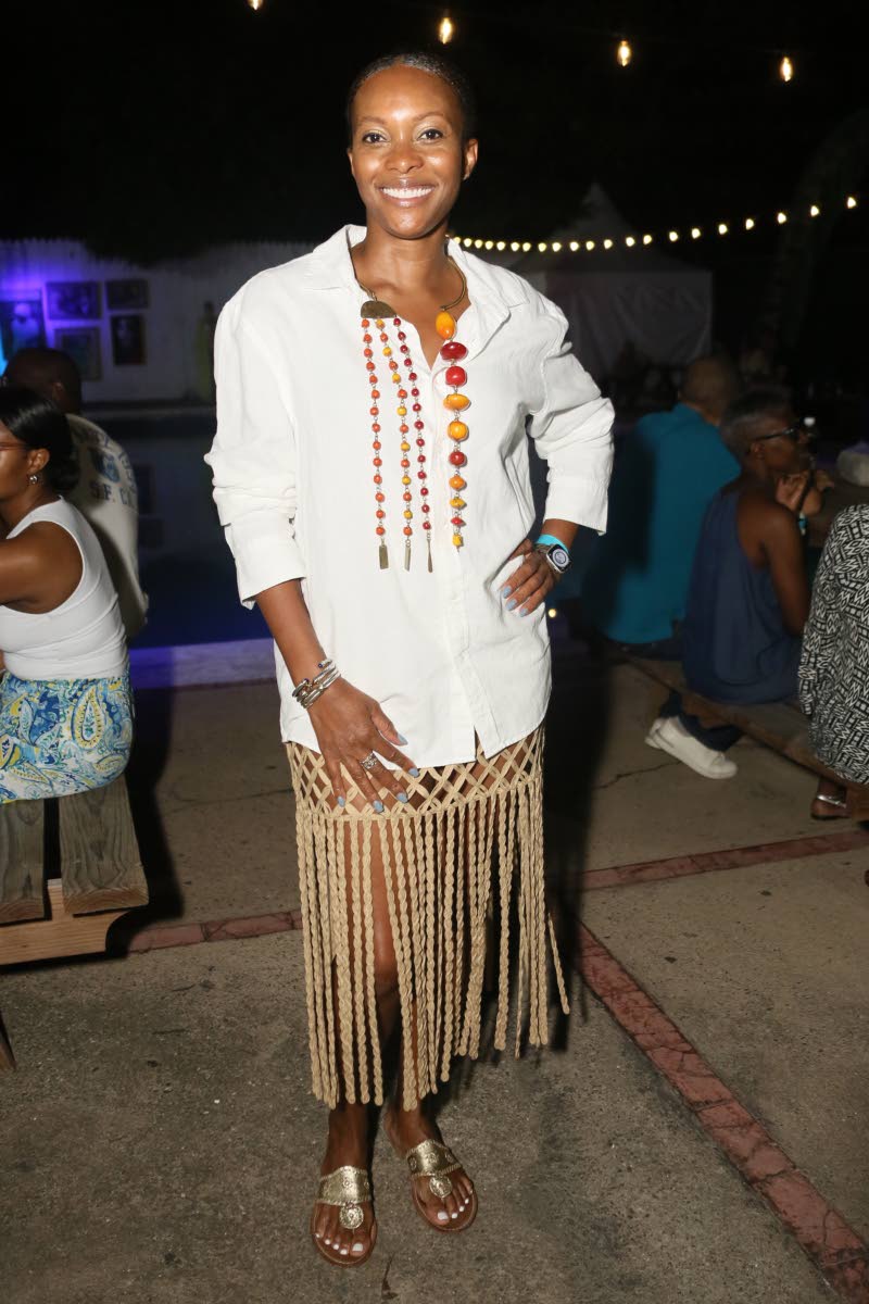 Clinical psychologist Dr Sharlene Jarrett was looking forward to Trendzy by Ackeilia pieces from the Island in Bloom collection for Easter weekend.