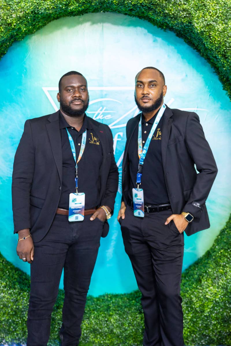 Spotted are business duo Jahmar Smith (left) and Javed Simpson of J&J Luxe Events Ja. 