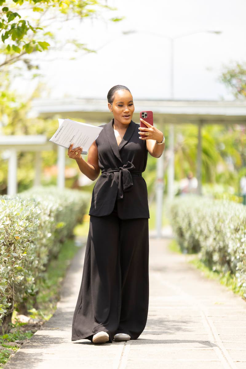 Tonya Hamilton, principal of Uber Wax, participates in a guided speaking exercise