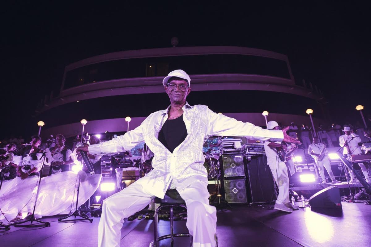 Beres Hammond performing at the All White Night segment of the 2026 Love and Harmony Cruise.