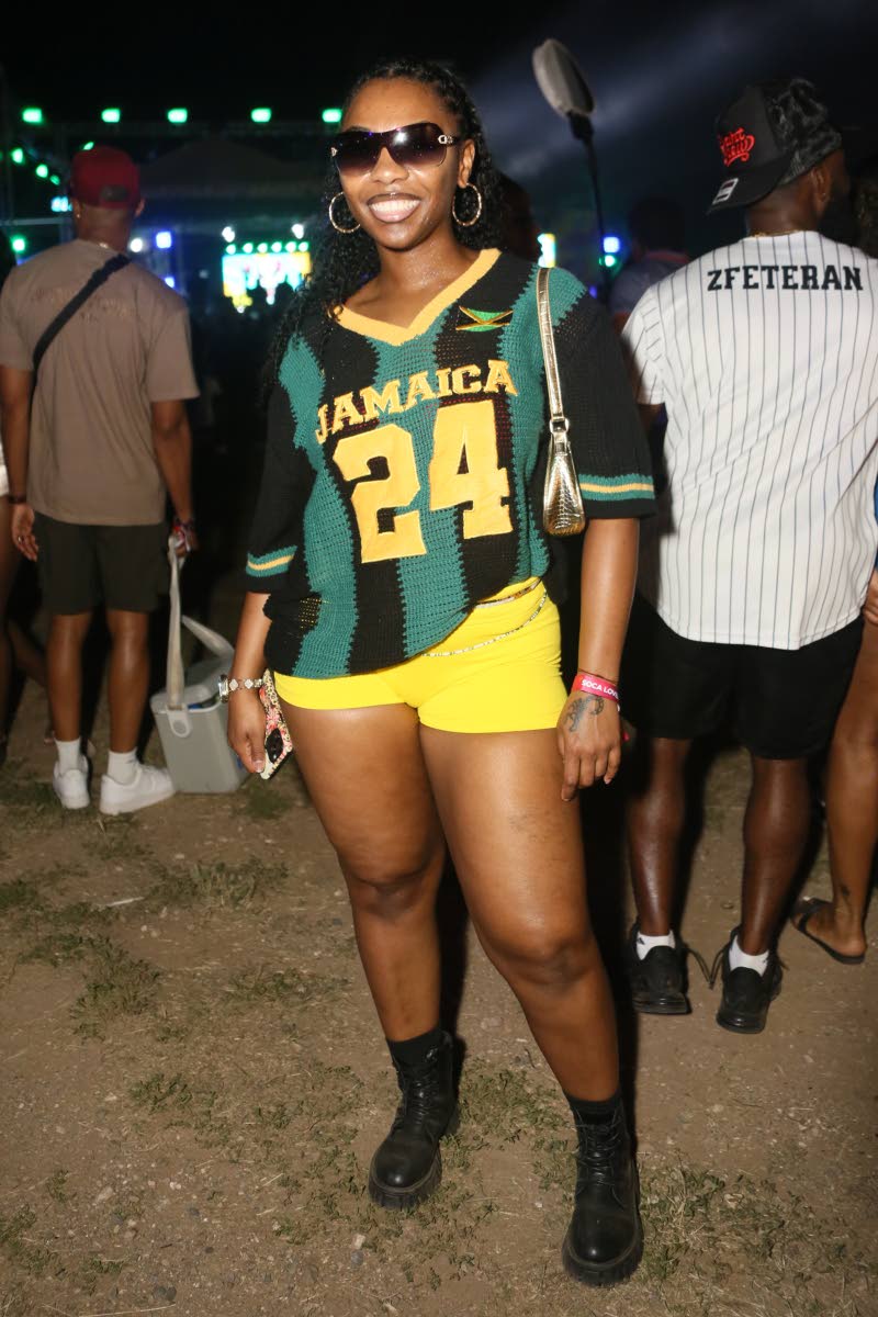 Sporting colours of the culture, Florida native, Kenesha Henry, touches down to The Rock for her second Carnival in Jamaica.