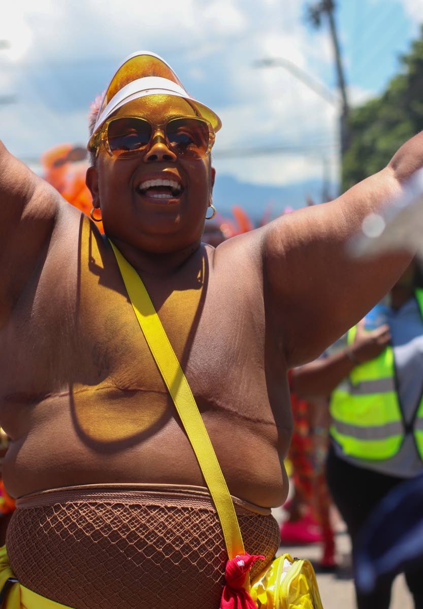 Captured by Olivia Sinclair is Lisa Farrer, commonly known as ‘Carnival Aunty’, during last year’s road march with Gen XS. A carnival veteran of more than 40 years, Farrer is a breast cancer thriver and advocate. 
