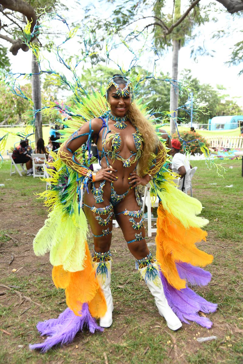 Miss Jamaica World 2022 Shanique Singh goes all out for her road march stint, striking a pose in shocking Volt. 