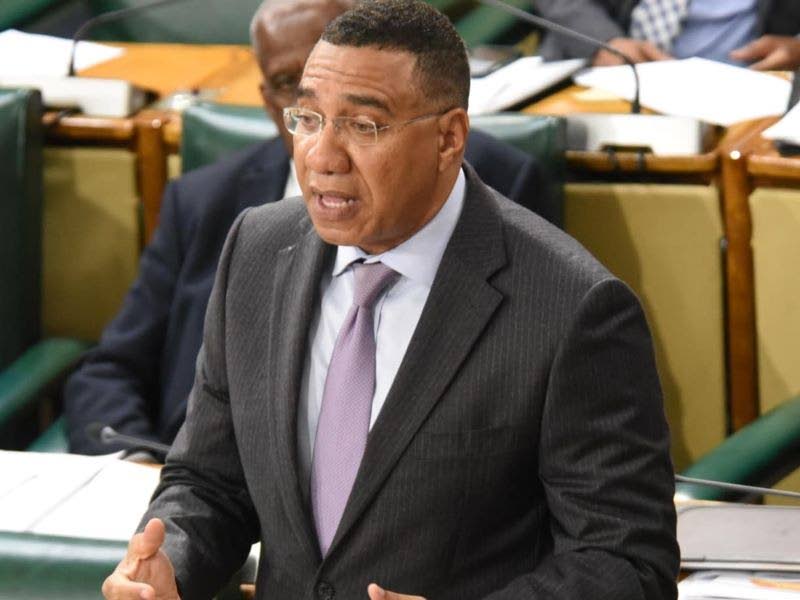 Prime Minister Andrew Holness piloting the NaRRA Bill on April 14, 2026.