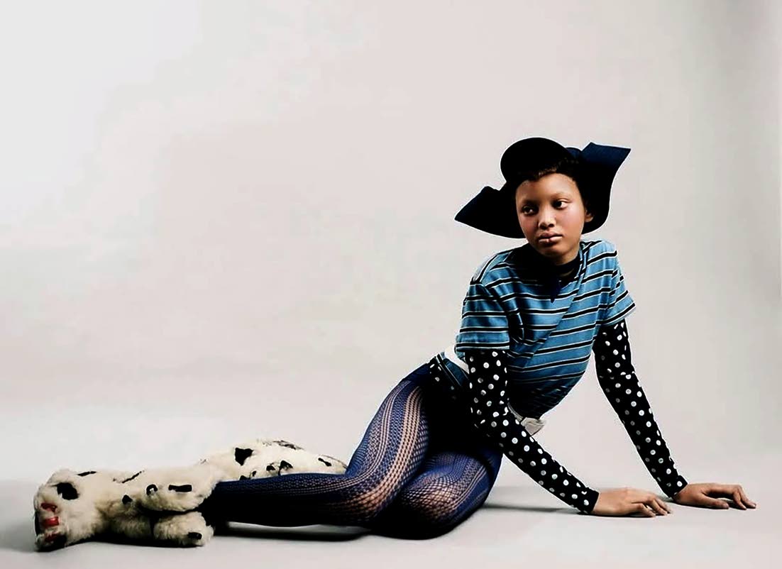 Fashion editor Arielle Gold joined stylists Peghah Maleknejad and Abi Kohler in curating the wardrobe ensembles for Jamaican model Sanique Dill's editorial in Issue 24 of 'Heroine' magazine.