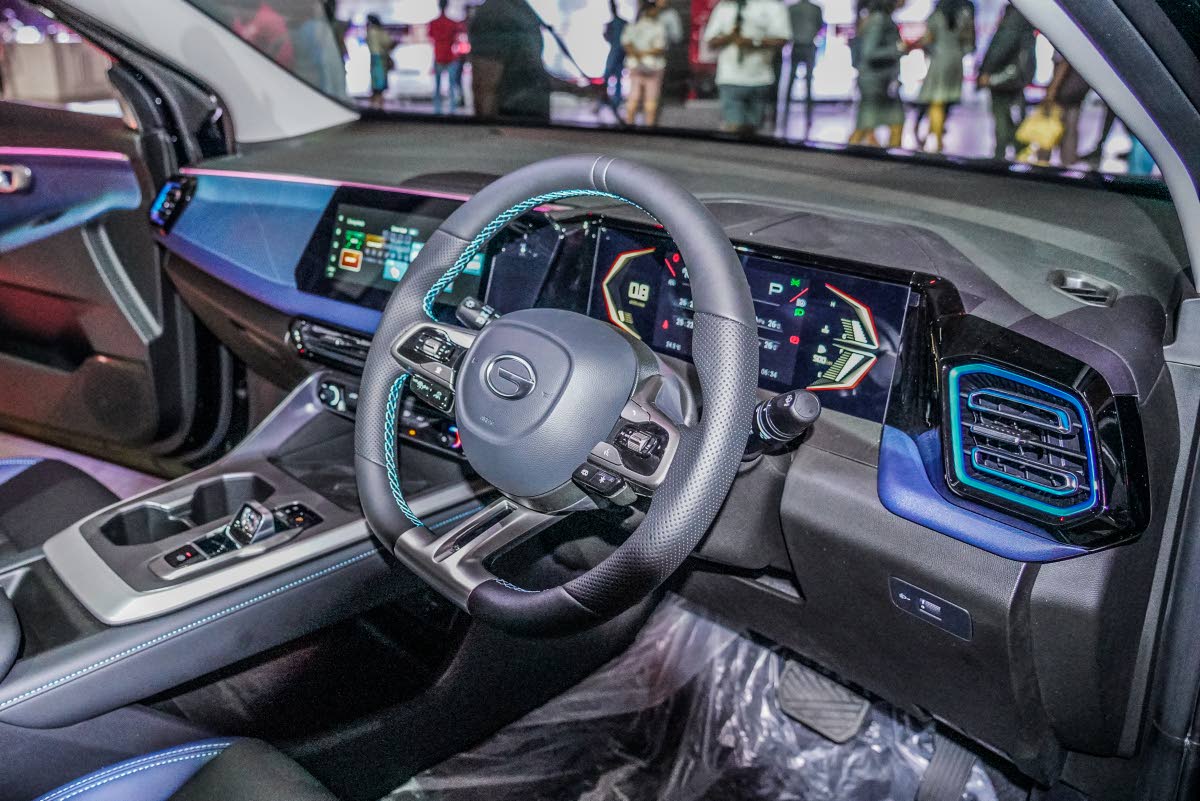 The interior of the GAC vehicles are packed with value-added features. 