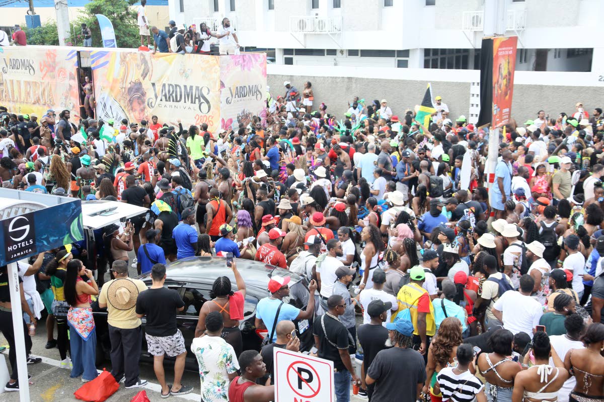 
Yard Mas on Knutsford Blvd on Sunday April  12 along Hope Road, Kingston.