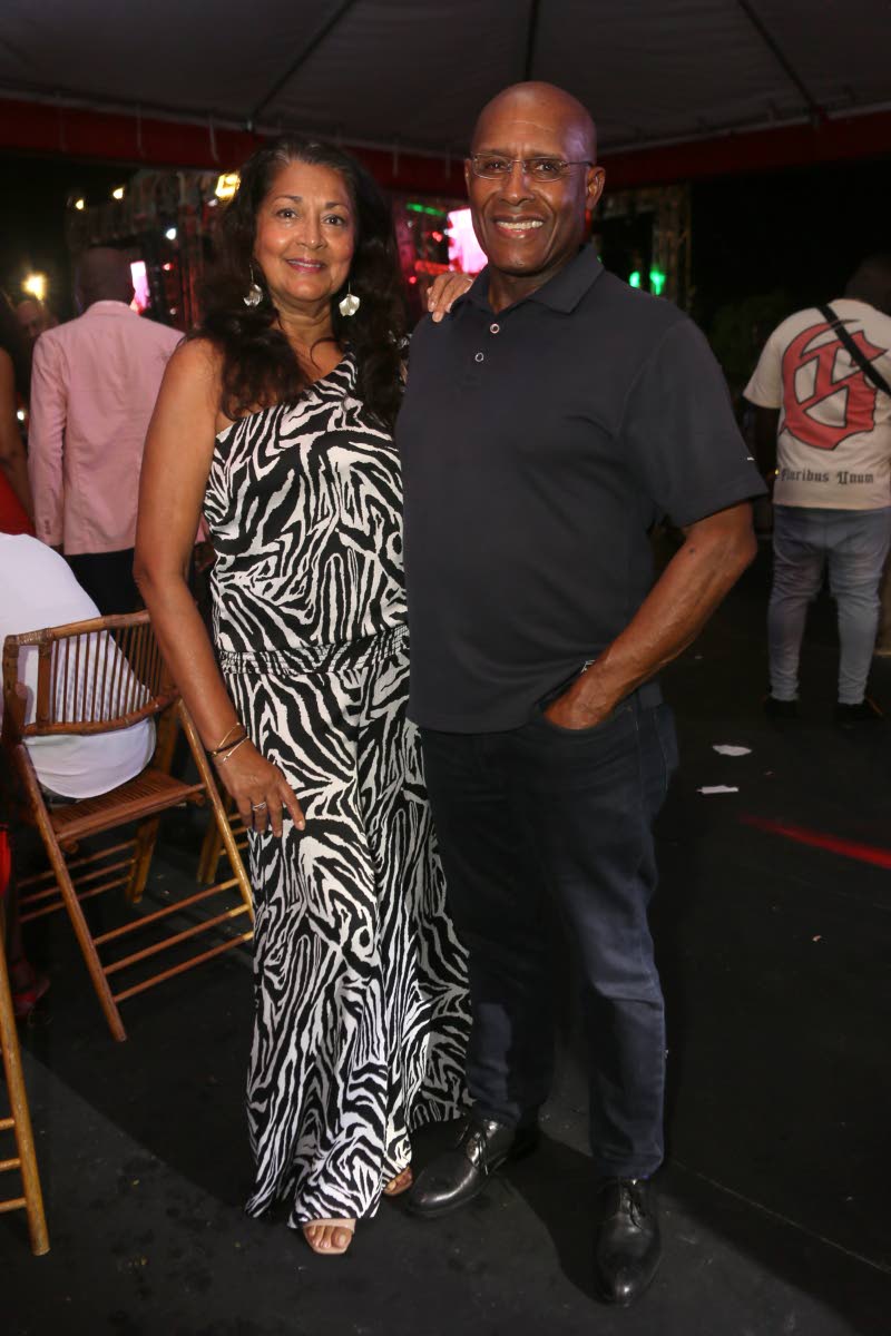 Enjoying a night out are Senator Aubyn Hill, minister of industry, investment and commerce, and his wife Tamara.