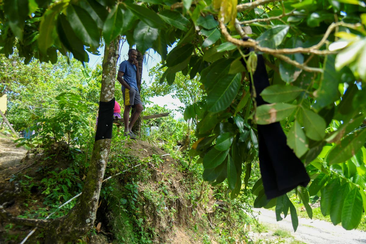 Kland Doyle’s grandfather, Nigel Hunter, appeared dazed as he recounted learning of the attack.