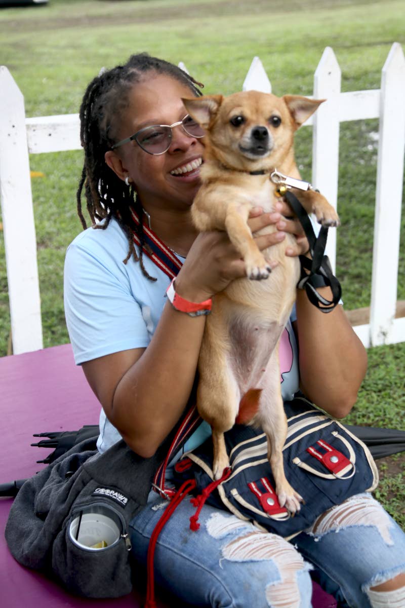 It’s never a dull moment with returning Yappy Hour supporters Vanessa McDowell and her Chihuahua, Katt, in tow.