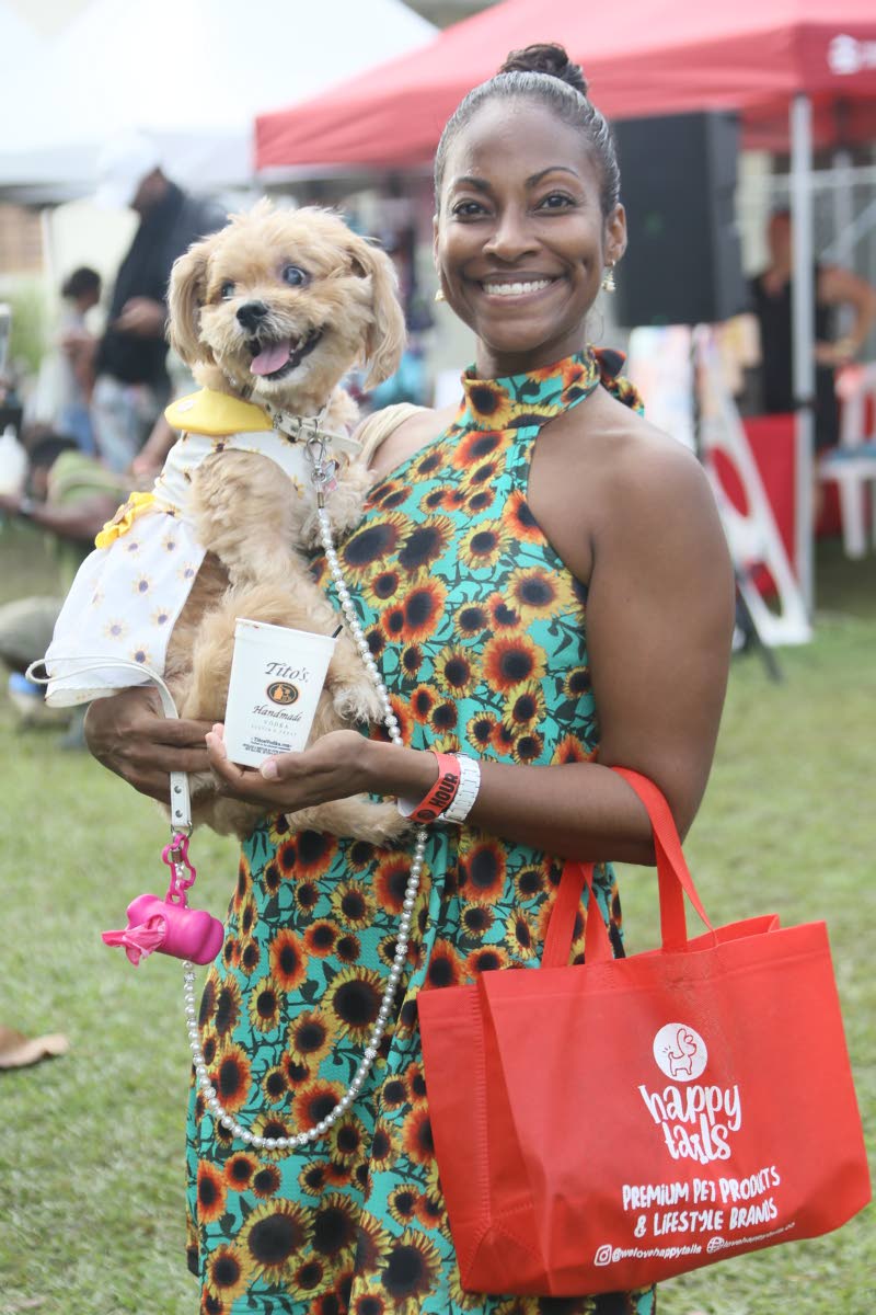 Just days before celebrating her fur baby Annie B’s seventh birthday, Gabrielle Burgess of Suga Lifestyle steps out in matching sunflower looks.