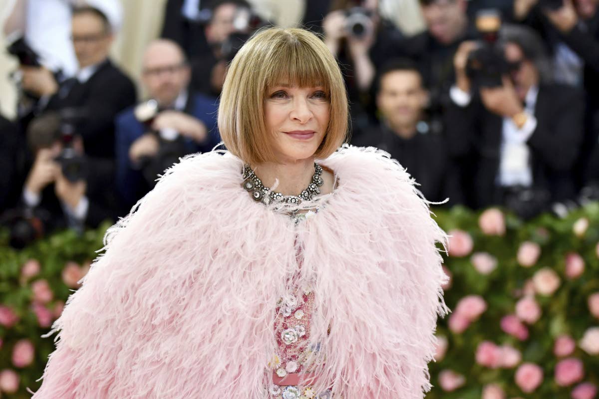  Anna Wintour, global editorial director, ‘Vogue’.