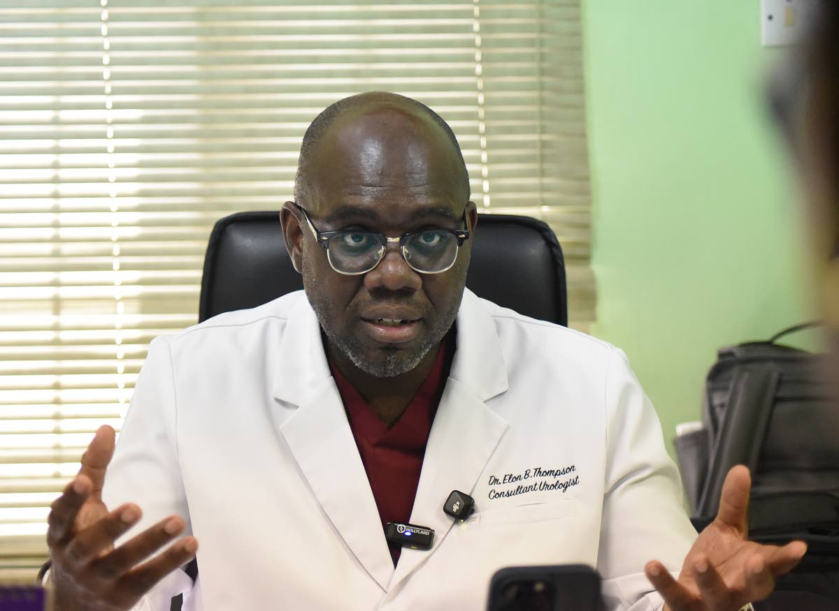 Dr Elon Thompson, consultant urologist.