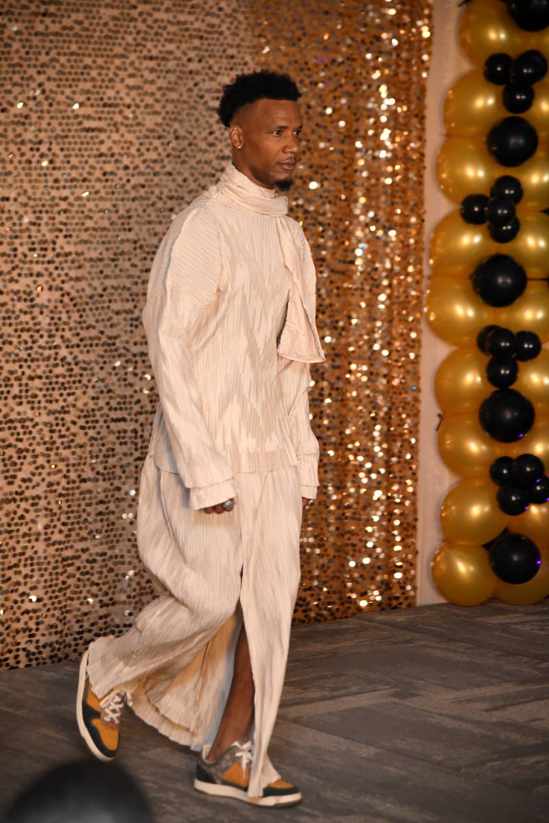 The Septimius Couture Collection flipped the script with men in flowing robes.