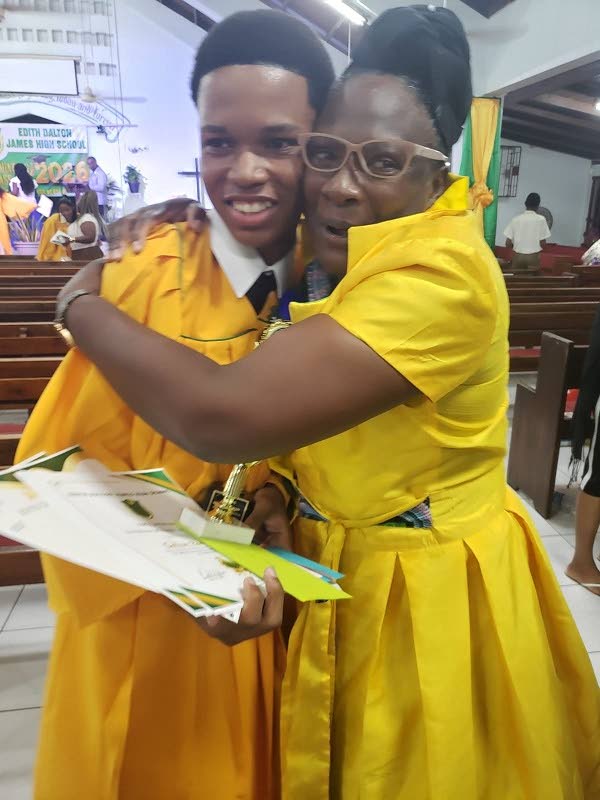 Saleem Bonnick and mother Shaline Taylor.