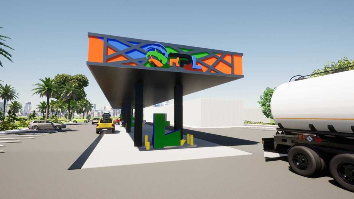 Rendering of Regency Petroleum Ltd’s planned service station by Norman Manley International Airport in Kingston.