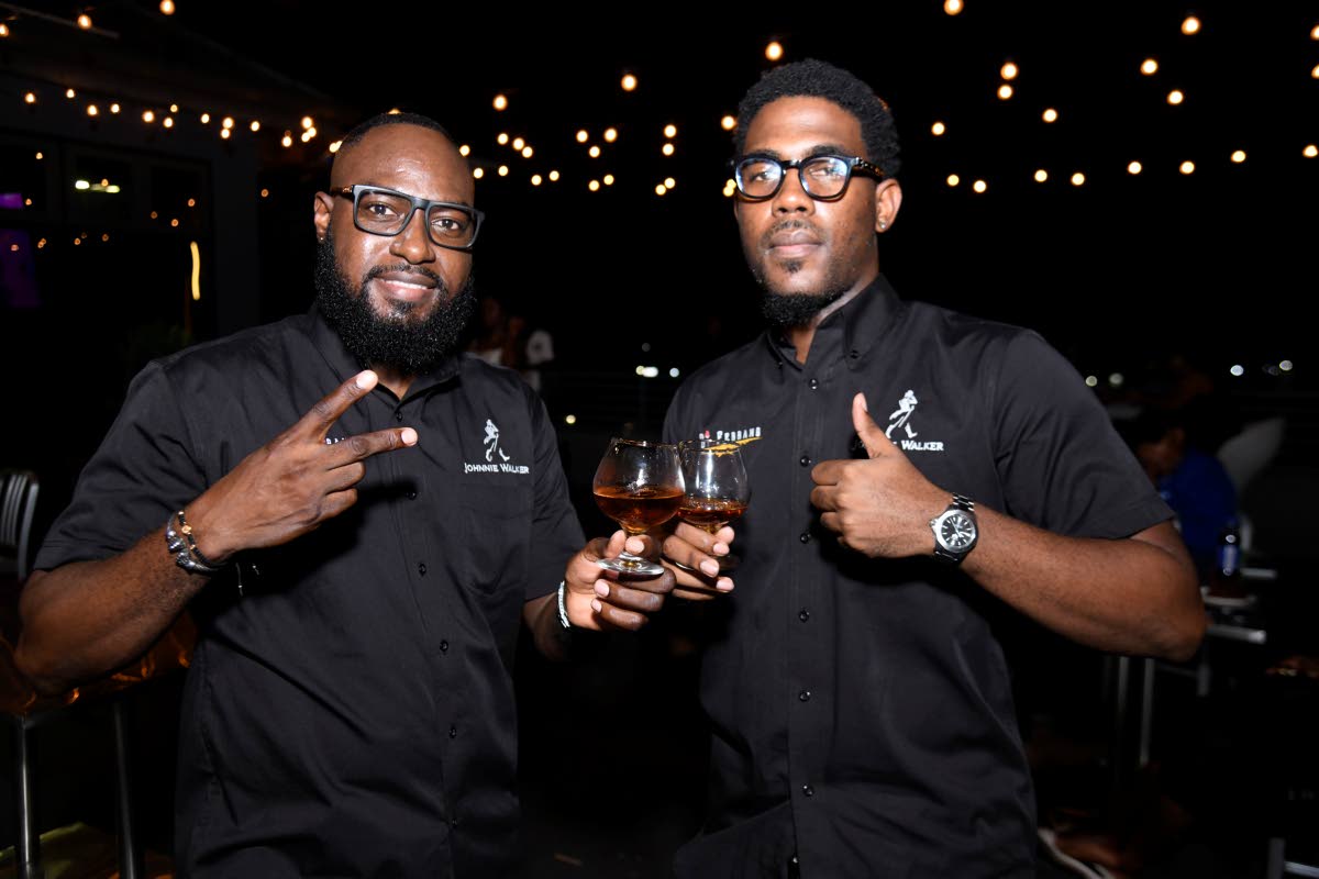 Andre Miller (left), operations manager, D’Ferrano, and Justin Fearon, co-managing director, at the launch of D’Ferrano restaurant at the Big Buy Plaza in Portmore, St Catherine, on July 29. 