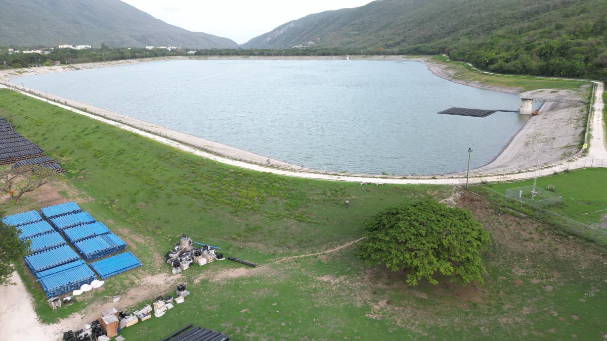 The Mona Reservoir, which is almost down to 50 per cent. 