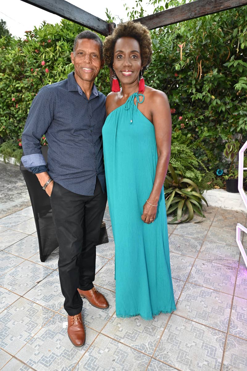 Dr Patrick Sterling poses with his wife, Sharon, as they turn out to celebrate their longtime friend.