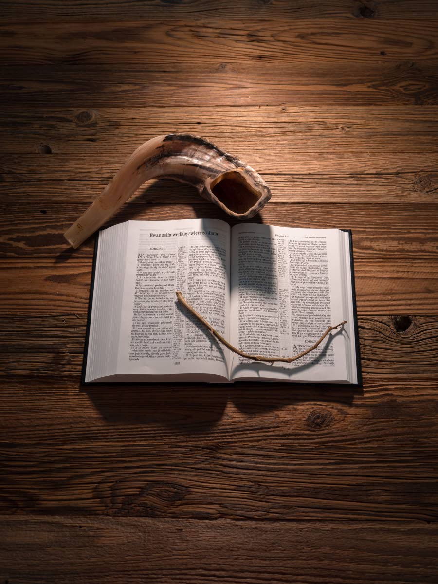 The two-day festival of Rosh Hashanah is marked with song, celebration in the synagogue, and the blowing of a ram’s horn known as a ‘shofar’.