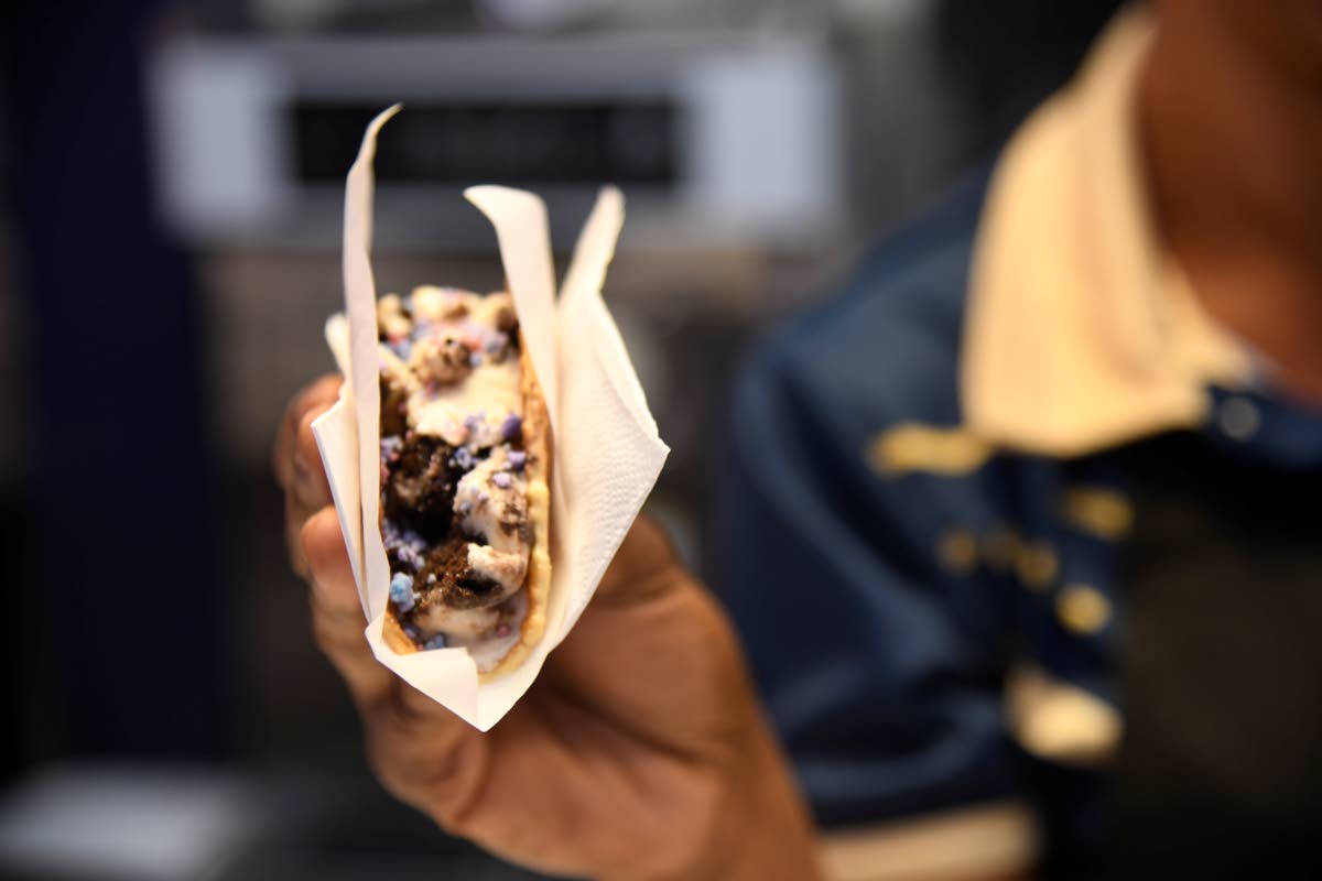 The ice cream taco. 