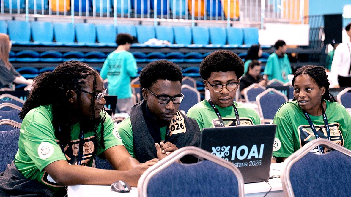 From left, Campion College students Jozanne Thompson, Matthew Williams, Amari Cross and Tori Senior, who represented Jamaica at the recent International Olympiad of AI in Astana, Kazakhstan.
