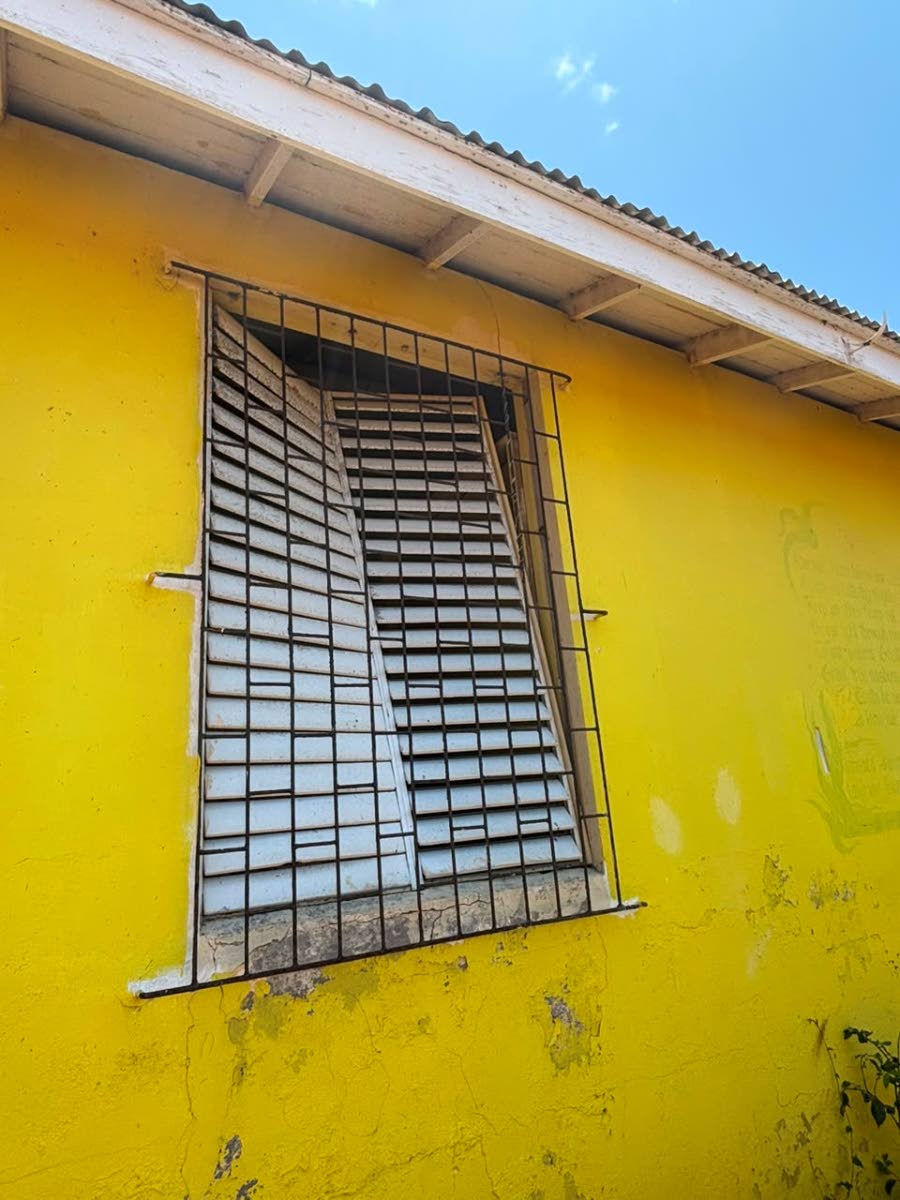 A section of the Alligator Pond Primary School, which is falling apart. 