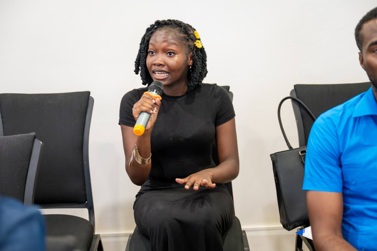 Tashana Fagan of York Castle High School shares her testimonial during the WATA Hydrate to Educate Awards Luncheon.