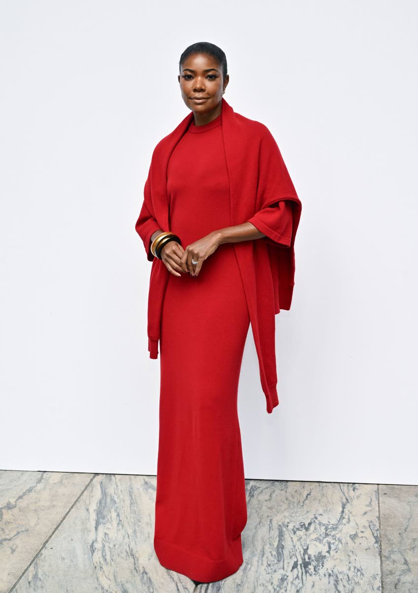 Award-winning actress Gabrielle Union-Wade commands attention in head-to-toe red.