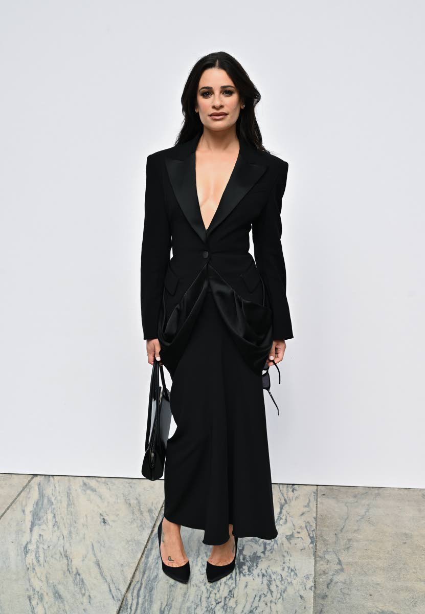  Keeping it classic in black is ‘Glee’ actress and one of Kors’ newest campaign stars, Lea Michele.