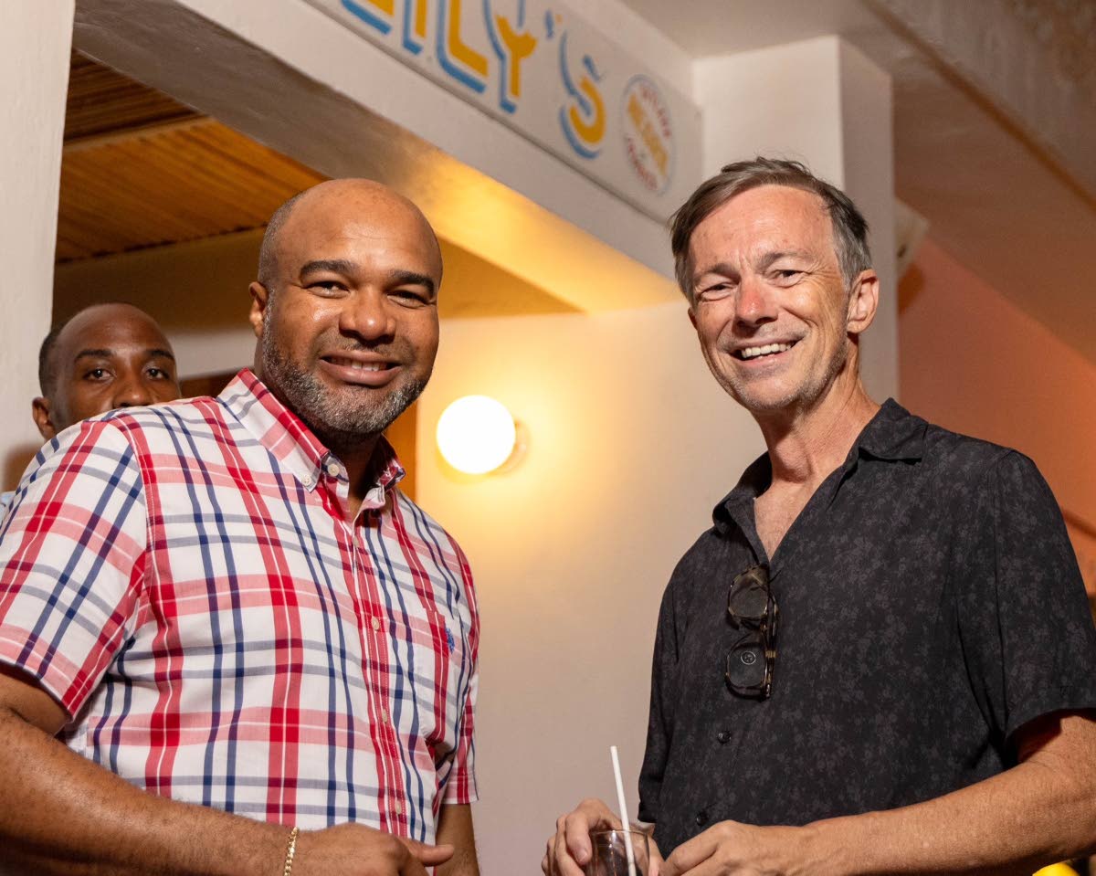 Skylark Negril Beach Resort chairman and chief executive officer Paul Salmon (right) and his general manager, Omar Tomlinson, were photographed at last year’s Skylark Film Festival. 