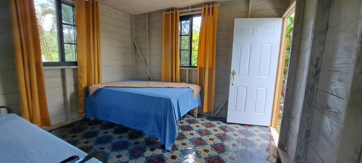 Inside the donated home.