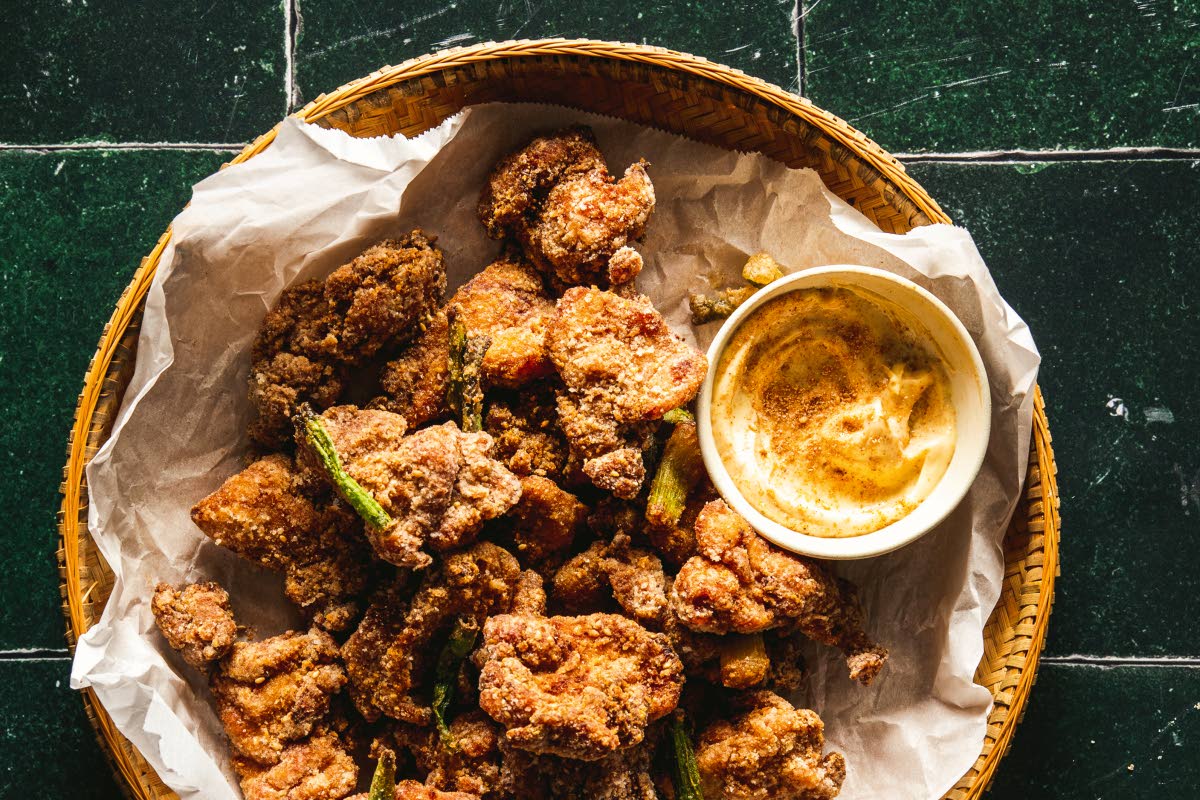 Sesame cumin chicken, from the cookbook 'The Chinese Way' by Betty Liu. 