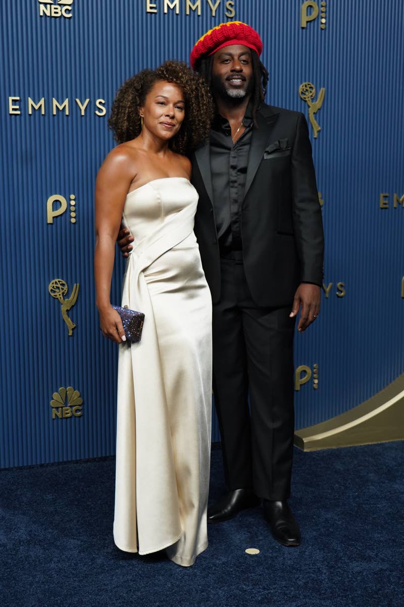 Alexa and Damian Marcano brought Caribbean representation to the Emmy arrivals as Damian celebrated his second Emmy win as part of ‘The Pitt’ team. 